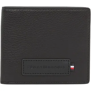 Tommy Hilfiger Herren Geldbeutel Premium Mini Wallet aus Leder, Schwarz (Black), Einheitsgröße