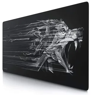 Titanwolf - Übergröße Mauspad Gaming Titanwolf 1200x600mm XXXL Mousepad groß mit Motiv Tischunterlage Large Size verbessert Präzision und Geschwindigkeit XXL z.B. für Logitech Maus und Tastatuz
