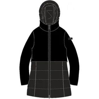 CMP Damen Winterjacke WOMAN LONG JACKET ZIP HOOD 33K3616-U901 44 - Nero - 44
