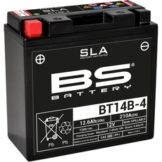 Bild 300644 BT14B-4 AGM SLA Motorrad Batterie, Schwarz