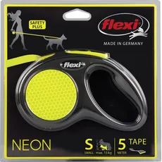 Bild New Neon 5 m Schwarz, Gelb Hund Rückziehbare Leine