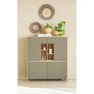 Home Affaire Highboard Stranda 111 x 125 x 39 cm Eukalyptus Skandi
