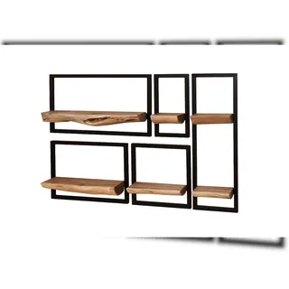 KAWOLA Wandregal 25 x 75 x 15 cm Braun