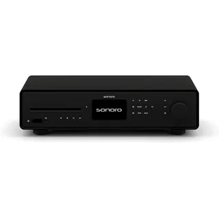 sonoro Maestro Quantum HiFi-Receiver mit CD Player, Bluetooth und Internetradio - Matt Schwarz