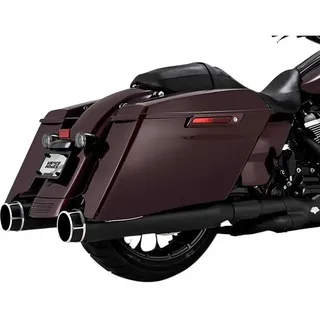 Vance + Hines Tq 4.5 Mc 17-20fl Harley Davidson Fltrxst 1923 Abs Road Glide St 117 22 Ref:46676 Nicht Homologierter Schalldämpfer - Black - Not Homologated