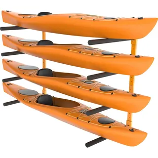 Vevor Kayak Wandalterung Kajak Aufhänger 1168 x 850 x 45 mm, Kajakständer 4 Kajaks 797,5 ± 10 mm Stützarmlänge, 181,6 kg Tragfähigkeit Kajak Aufbewahrungsregal Robuste Kajak-Aufbewahrungshaken