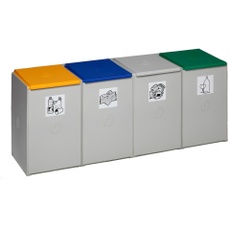Bild Kunststoffcontainer 60 Liter Vierer-Element, Lieferung ohne Deckel