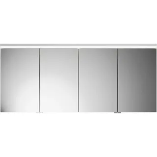 burgbad Lin20 Spiegelschrank LED-Beleuchtung, 4 Türen, 1600x700x170mm, SPQK160F5357, Farbe: Frassino Dekor Cappuccino