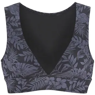 VENICE BEACH Bustier-Bikini-Top »Moloka« mit tropischem Print, schwarz