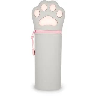 Legami Federmäppchen und Stiftehalter 2-in-1 Motiv Kitty PAW - Grau