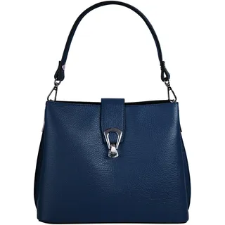 Cluty Umhängetasche Leder Blau