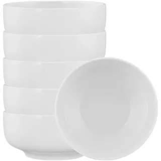 Schale SELTMANN WEIDEN "Müslischalen Sento Home ø 15,4 cm 6er Set weiß", weiß, L:15,4cm, Schüsseln, Schale