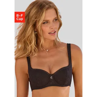 LASCANA Dirndl-BH mit Bügel und hübschem Karré-Ausschnitt, Schalen-BH, sexy Dessous, schwarz