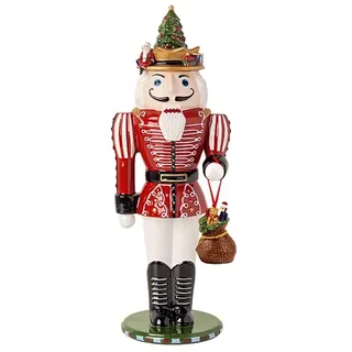 Villeroy & Boch Christmas Toys, Memories Nussknacker, 14 x 12 x 36,5cm, Porzellan, Mehrfarbig, 14-8602-6550