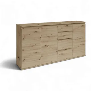 Stella Trading Boxxx Sideboard 160 x 84 x 35 cm braun / Eiche