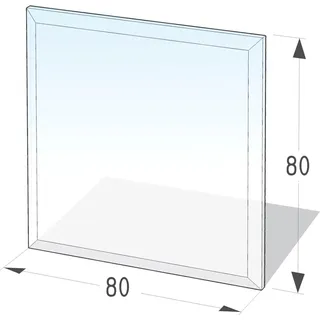 Lienbacher Funkenschutzplatte Glasbodenplatte Quadrat 8mm Stärke