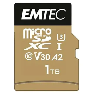 Emtec ECMSDM1TXC10SP, 1 TB, MicroSDXC, Klasse 10, UHS-I 100 MB/s, 100 MB/s