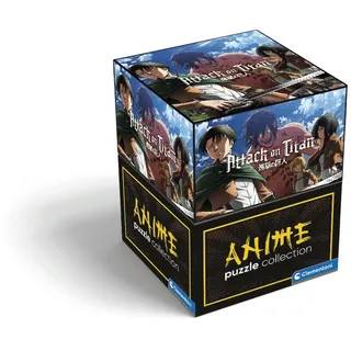CLEMENTONI Attack on Titan Puzzle 500 Teile - Legespiel für Manga & Anime Fans - Geschenk für Kinder ab 14 Jahren & Erwachsene, 35139