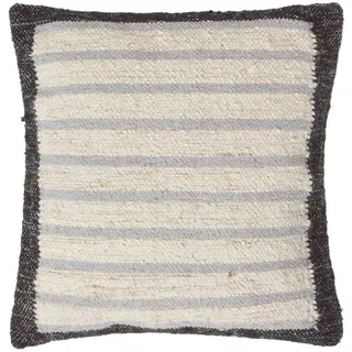 Homescapes Kelim-Kissen Veria 45/45 cm , Creme , Textil , Ethno , Füllung: Polyester , Quadratisch , 45x45 cm , Heimtextilien, Wohntextilien, Kissen, Zierkissen