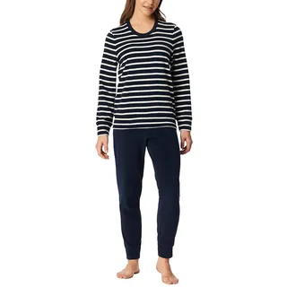 Schiesser Damen Schlafanzug lang Frottee warm kuschelig wohlfühlen - Nightwear