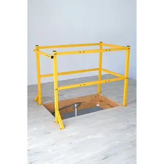 Minka Lukenschutzgeländer Stahl für Dachbodentreppen Verstellbar Gelb