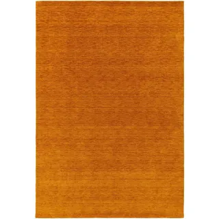 benuta Nest Wollteppich Jamal Gelb 250x350 cm , Textil , Beton Optik , Rechteckig , 250x350 cm , Gots , pflegeleicht , Teppiche und Böden, Teppiche, Schafwollteppiche