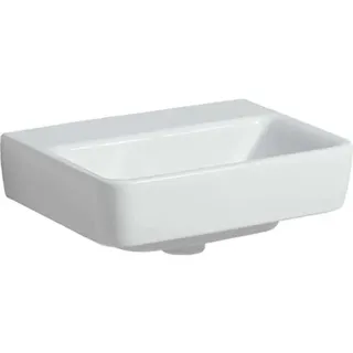 Geberit Renova Plan, Handwaschbecken, 45x34 cm, ohne Hahnloch, ohne Überlauf, 501627, 501.627.00.8, Farbe: weiß/KeraTect