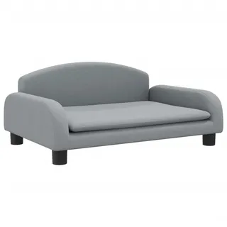 Kindersofa Hellgrau 70x45x30 cm Stoff - Grau, Hellgrau