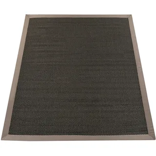 Paco Home Teppich Balkon Küchenteppich Sisal Optik Einfarbig Anthrazit Braun 120x170 cm