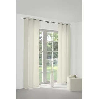 Wirth Vorhang WIRTH "NEUFAHRN" Gr. 1, beige (creme), B:135cm H:145cm, Jacquard, Polyacryl, Polyester, Gardinen