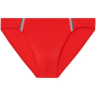 HOM Herren Micro Nautical Cup Badehose Swim Briefs, Rot gestreiftes Band, XXL