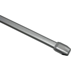 Bild Vitragestange flachoval Ø 11 mm Silber-Matt, 100-160 cm, 2