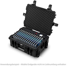Bild Good Connection Tablet-Ladetrolley für 14 Geräte Spritzwassergeschützt schwarz P