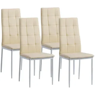 Albatros Rimini Kunstleder beige 4er Set