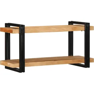 SYFAXTM Wandregal 90x33x45 cm Massivholz Akazie - Braun, Bunt