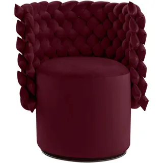 Calia Italia Sessel GIUGGIOLA Polyester 70 x 81 x 62 cm Lila drehbar