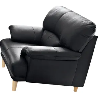 TRENDMANUFAKTUR Sessel Cecilia 112 x 87 x 90 cm Schwarz