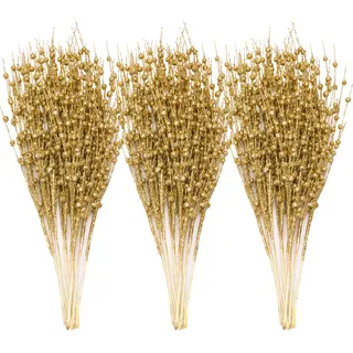 Joiedomi 24 Stück Weihnachtsbaum Beerenstiel (Gold), dekorative Perlenstäbe, glitzernde Zweige, Picks, Zweige für Weihnachtsbaum, kleine Vase, Urlaub, Hochzeit, Party (43,2 cm, Gold)