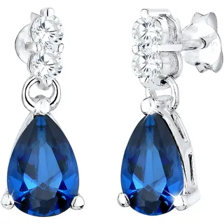 Elli Ohrhänger Elli Blau Zirkonia 925 Sterling Silber