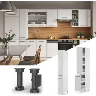 Vicco Apothekerschrank 30 cm 30 x 206,8 x 58 cm Weiß