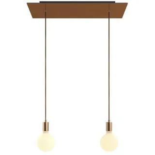 Creative Cables Rose-one Xxl 2 Falls With Light Bulb Hängelampe - Satin Copper - One Size