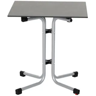 Siena Garden Sola Klapptisch 65 x 65 x 71 cm grau/silber