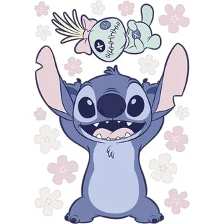 Komar Deko-Sticker Disney Lilo and Stitch Lifesize 50 cm x 70 cm Blau