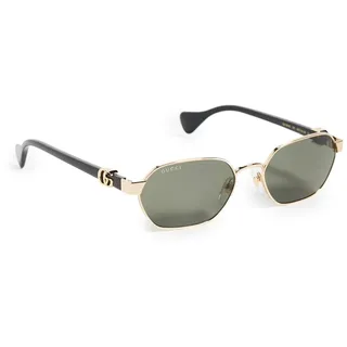 Generico Sonnenbrille GG1593S 56/18 001 Gold Schwarz, Gold und Schwarz