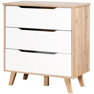 Forte Kommode Vankka 80 x 86,3 x 42 cm Beige