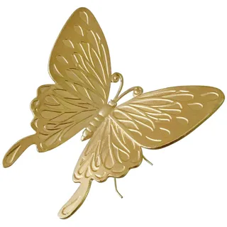 pasiir Gold Schmetterling Figur Home Decor, Solid Metall Schmetterling Tafelaufsatz Dekoration, Mini Insekten Ornament Tier Schreibtisch Figuren für Home Office Desktop