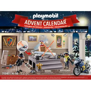 Playmobil Adventskalender Polizei Museumsdiebstahl 2021 71347 Bunt