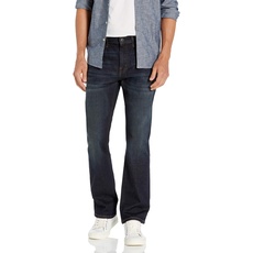 Amazon Essentials Herren Bootcut-Jeans mit schmaler Passform, Dunkles Jeansblau, 31W / 30L