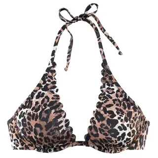 LASCANA Bügel-Bikini-Top Damen braun-bedruckt Gr.38 Cup B