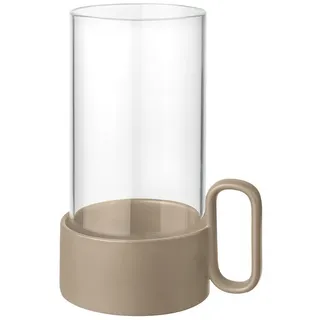 BLOMUS Windlicht YURAGI Steingut/Glas Beige